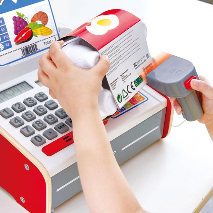 Registrierkasse mit Sound und Scanner - für den Kaufladen. KiTa-Spielewelt