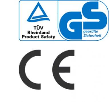 TÜV - CE - GS - geprüft