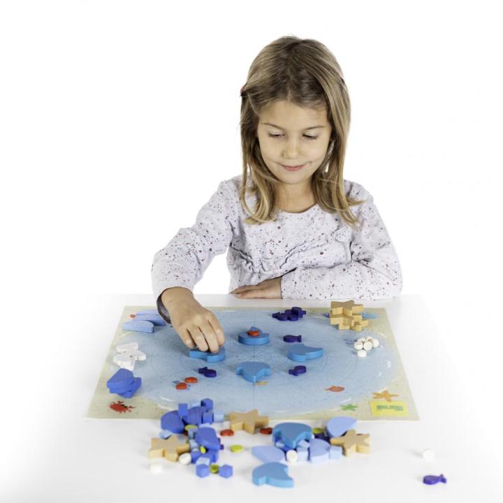 MandaLay Meer mit Meerestieren und Spielmatte 102 Teile, KiTa-Spielewelt