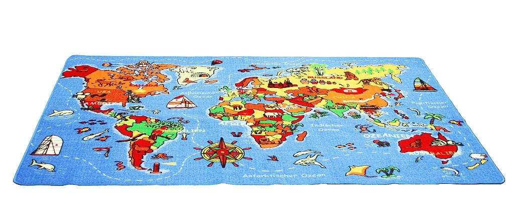 Spielteppich Welt - die ganze Welt auf einem Teppich