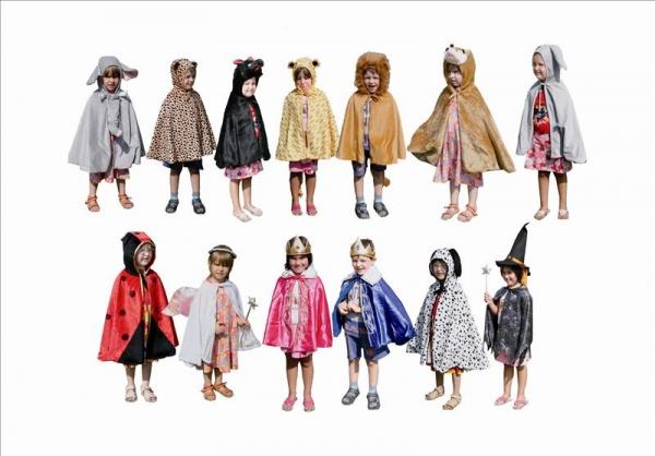 Kostüm-Set Tiere und Märchen für Kinder 13-teilig