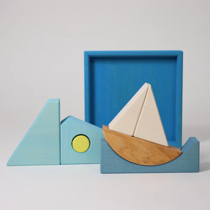Grimms Bauspiel Blau - Segelschiff