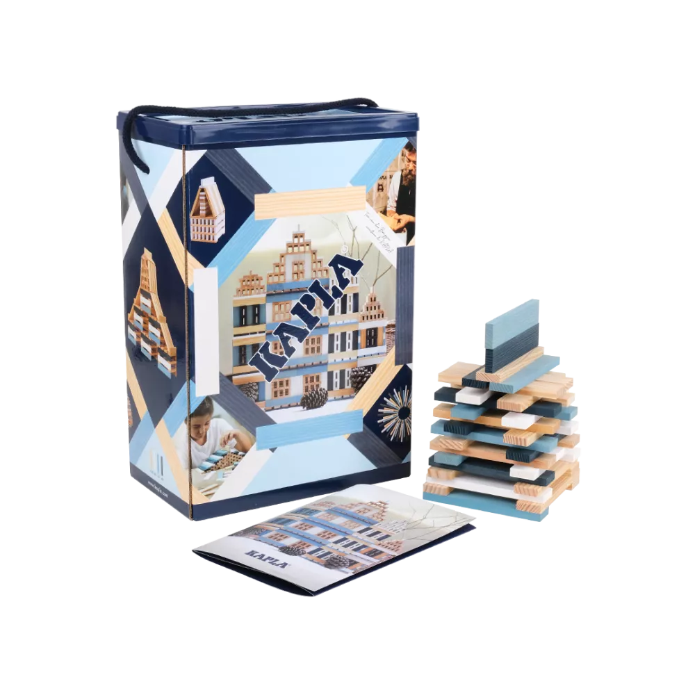 Kapla 200er Box blau - Konstruktionsspielzeug - KiTa-Spielewelt