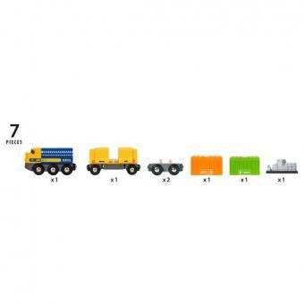 Brio Güterzug - Holzeisenbahn mit 7 Teilen. Magnetverbindungen. Versandkostenfreie Lieferung bei KiTa-Spielewelt