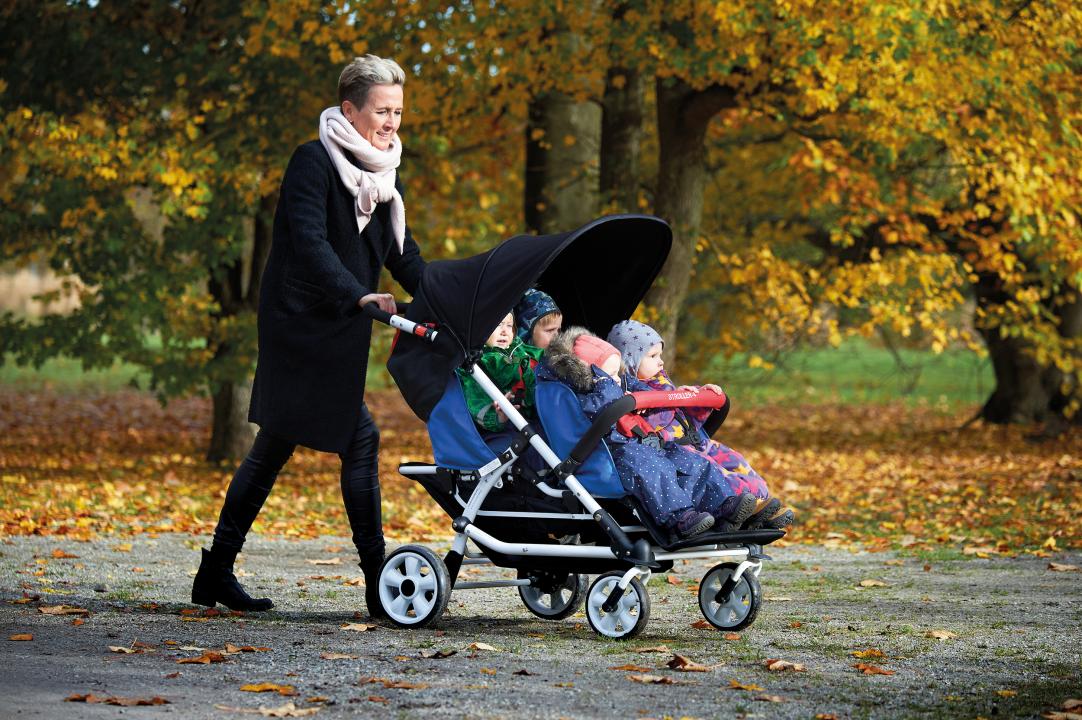 Zusammenklappbarer Buggy für 4 Kinder