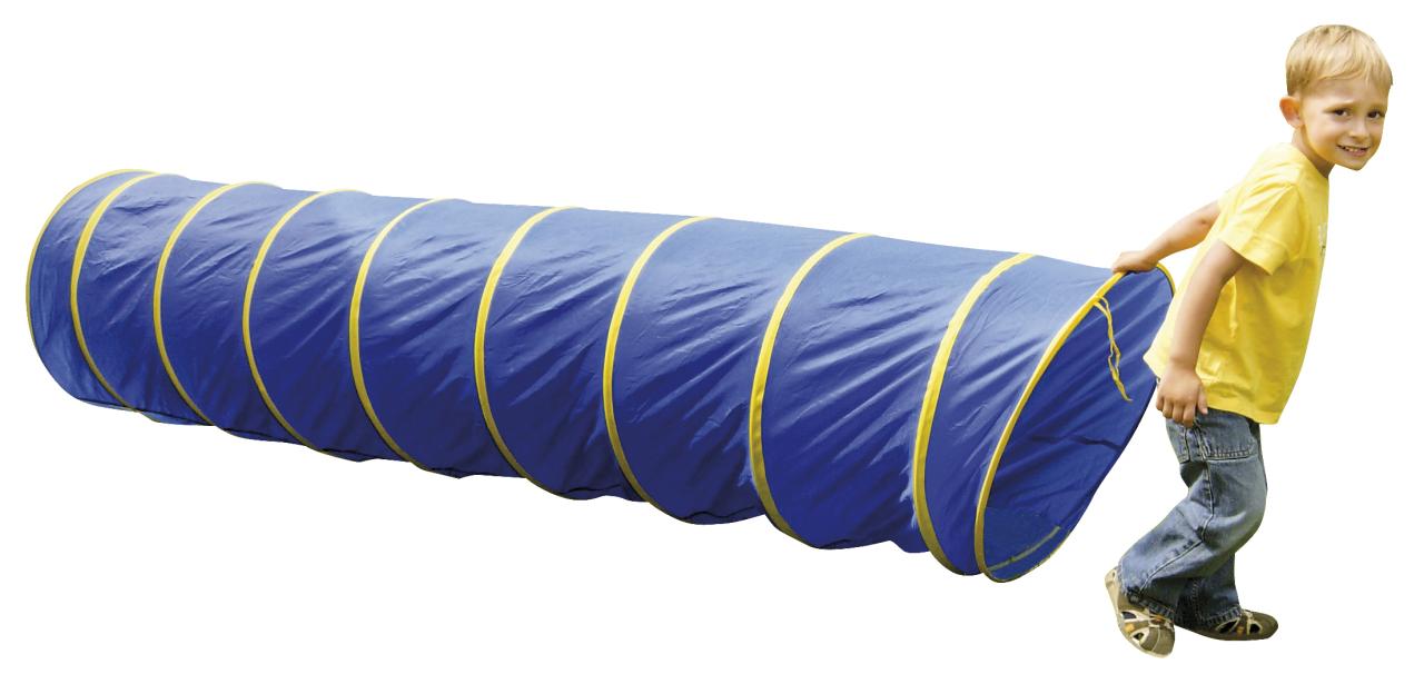 Kriechtunnel blau 175 cm lang mit Tasche