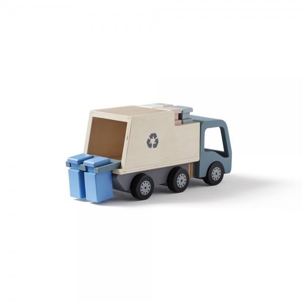 Müllwagen Aiden mit Containern zum Be- und Entladen. KiTa-Spielewelt