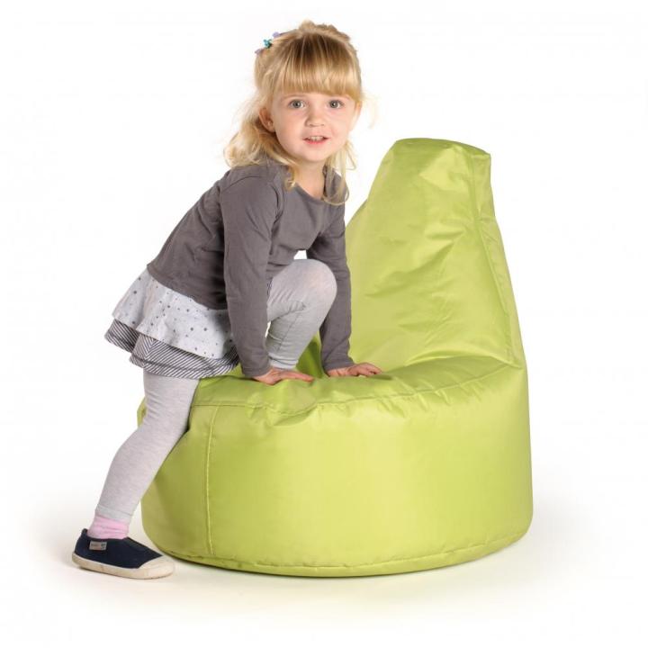 Sitzsack Outdoor hellgrün - kuscheliges Kindersitzmöbel für draußen - KiTa-Spielewelt 