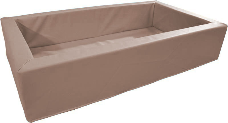 Weichschaumbett - Schaumstoffbett taupe. KiTa-Spielewelt