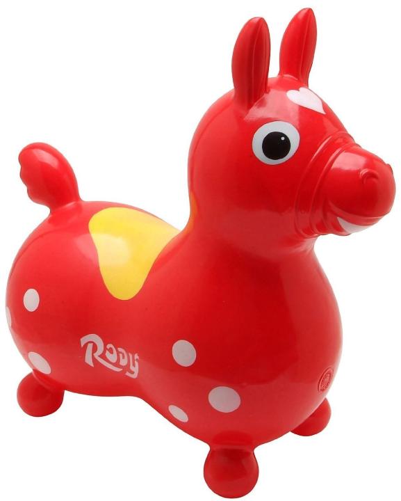 Hüpftier - Hüpfpferd Rody in der Farbe  rot