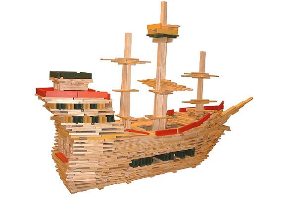 KAPLA® - 200 Bausteine - Konstruktion aus KAPLA® - Holzplättchen