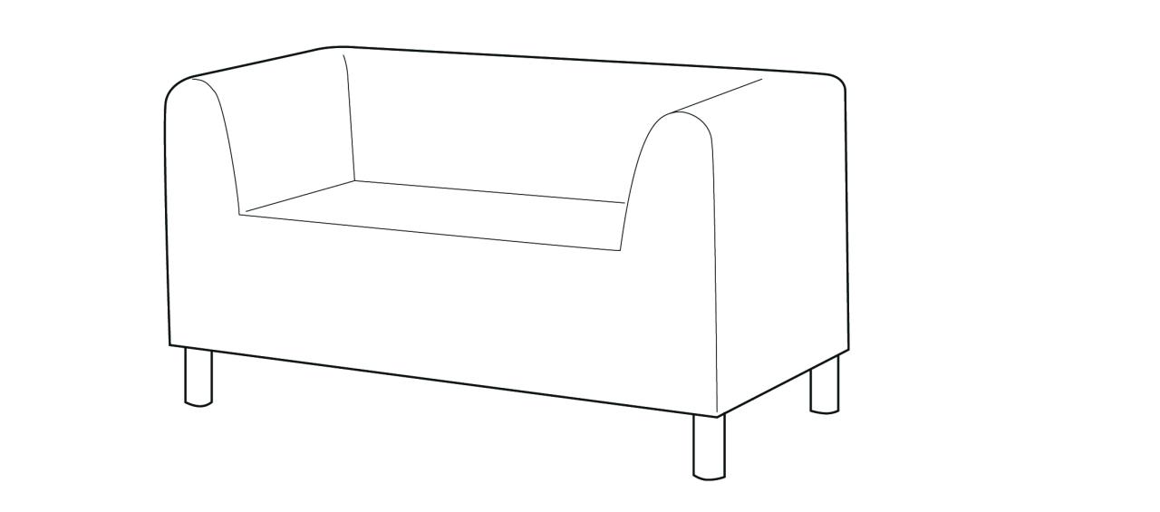 Sofa mit Arm- und Rückenlehne