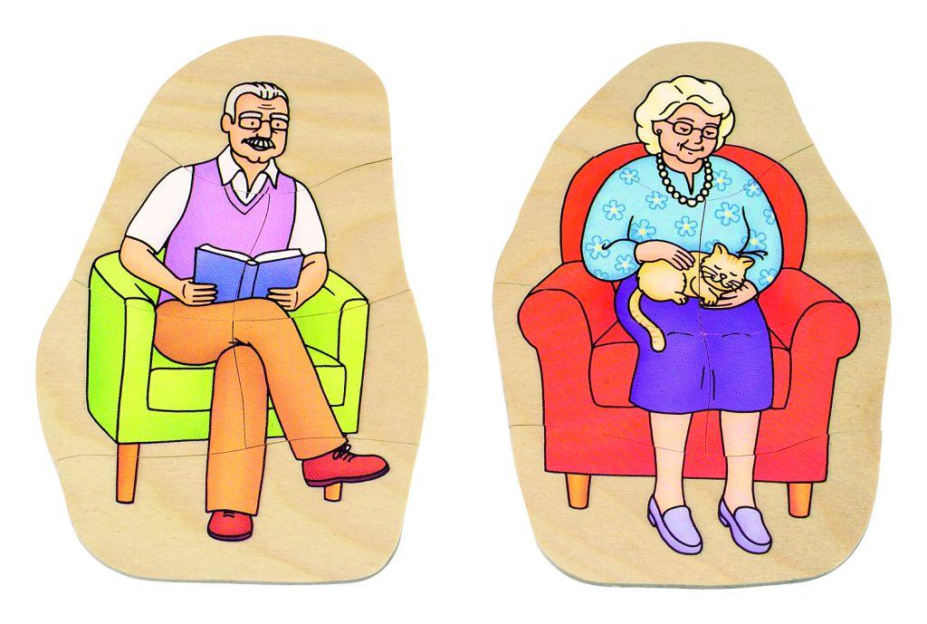 Lagen-Puzzle "Oma und Opa"