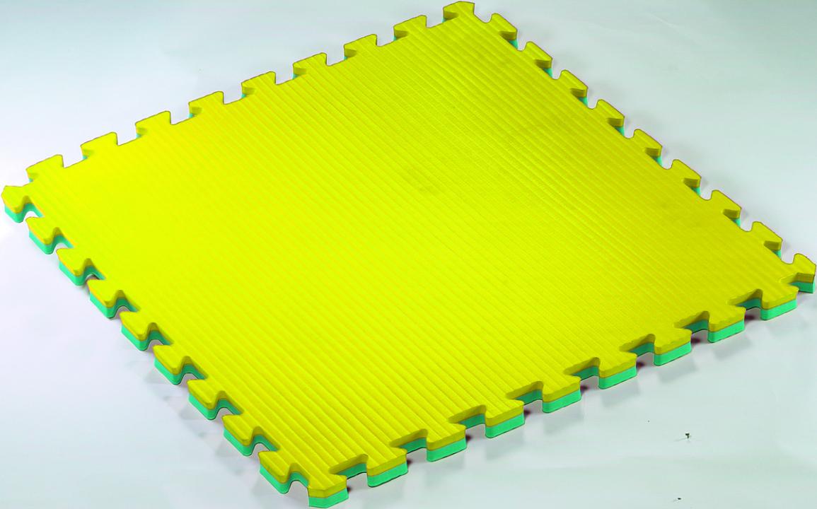 Puzzlematten - Kinderzimmerteppich - gelb / grün