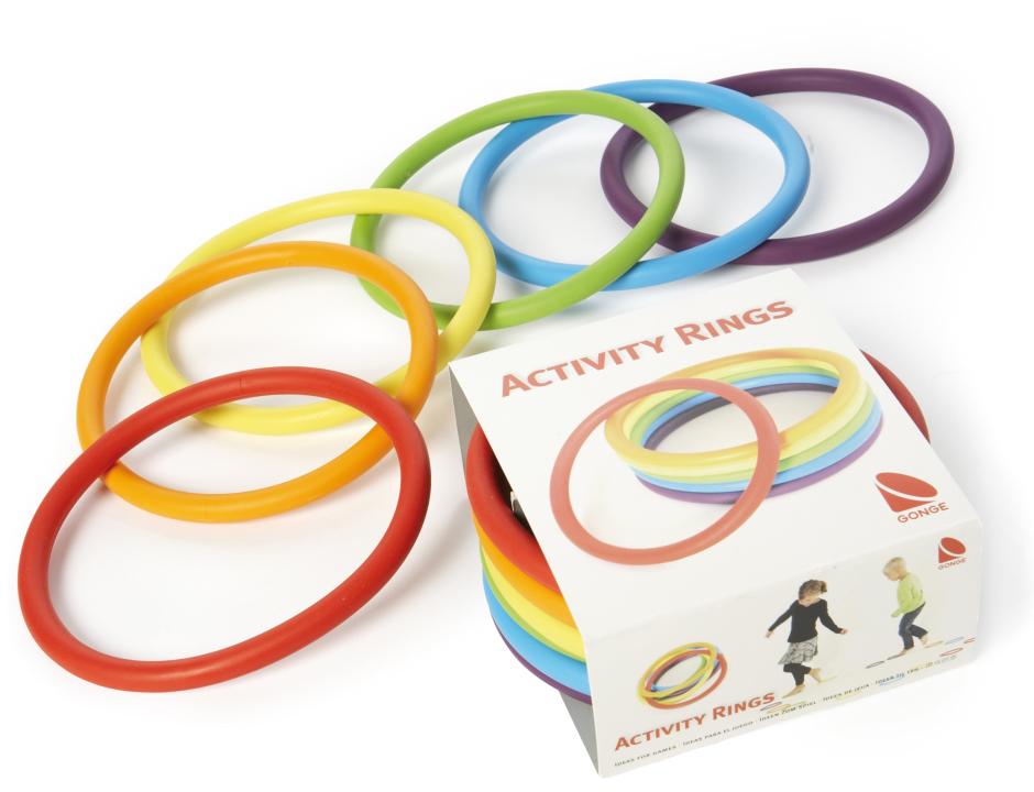 Activitätsringe - Activity Rings - 24 Ringe in 6 Farben. KiTa-Spielewelt
