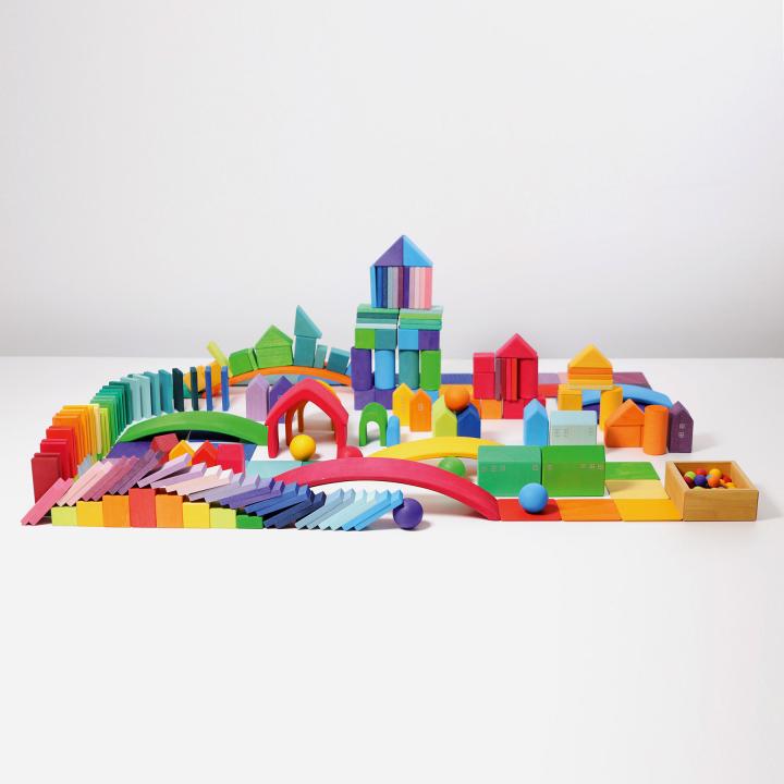 Bauset Formen und Farben - Holzspielzeug - KiTa-Spielewelt