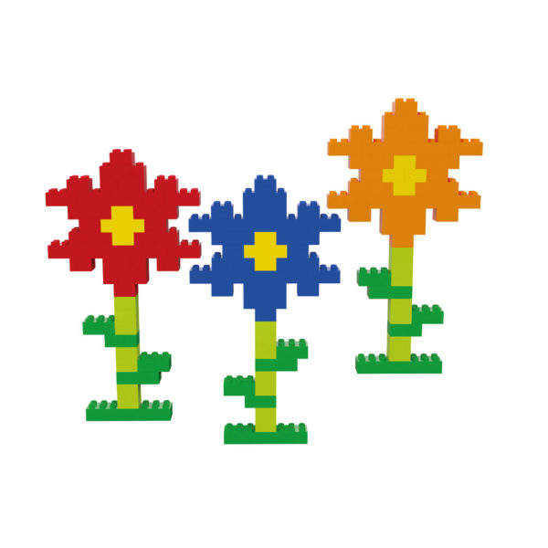 Bausteine, 120-teilig: Damit lassen sich auch Blumen bauen! KiTa-Spielewelt