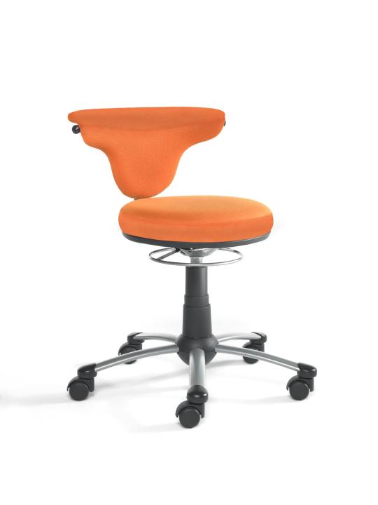 Drehstuhl "Torro Sit" orange/schwarz