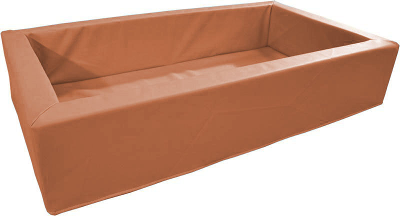 Weichschaumbett - Schaumstoffbett blutorange. KiTa-Spielewelt