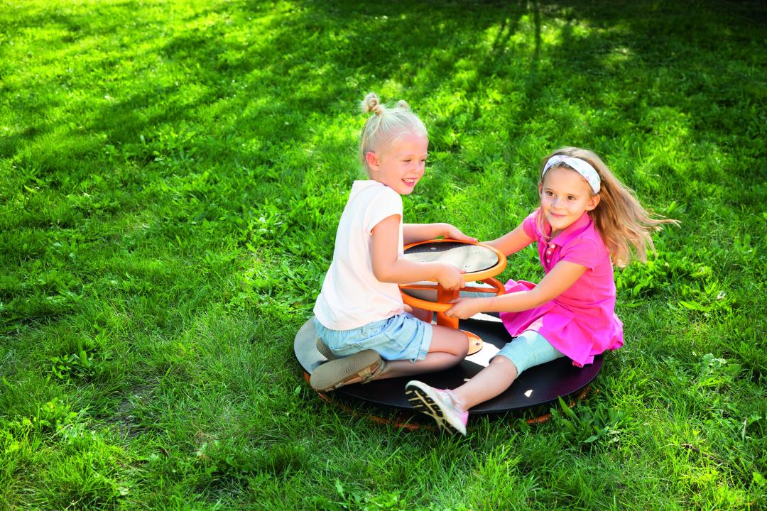 Toptrike Karussell - Kinderkarussell für den Garten - KiTa-Spielewelt