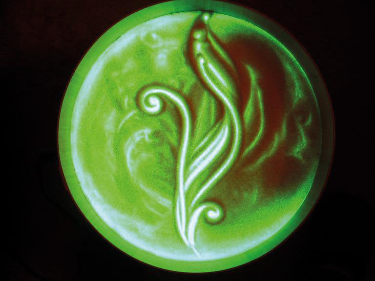 Leuchtkübel - ein grünes Sandbild, das zum Träumen einlädt. KiTa-Spielewelt 